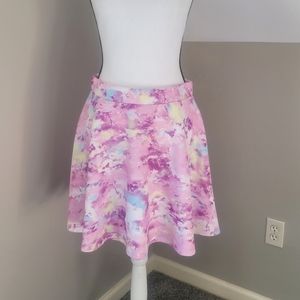 Hot Topic Galaxy Print Skater Skirt